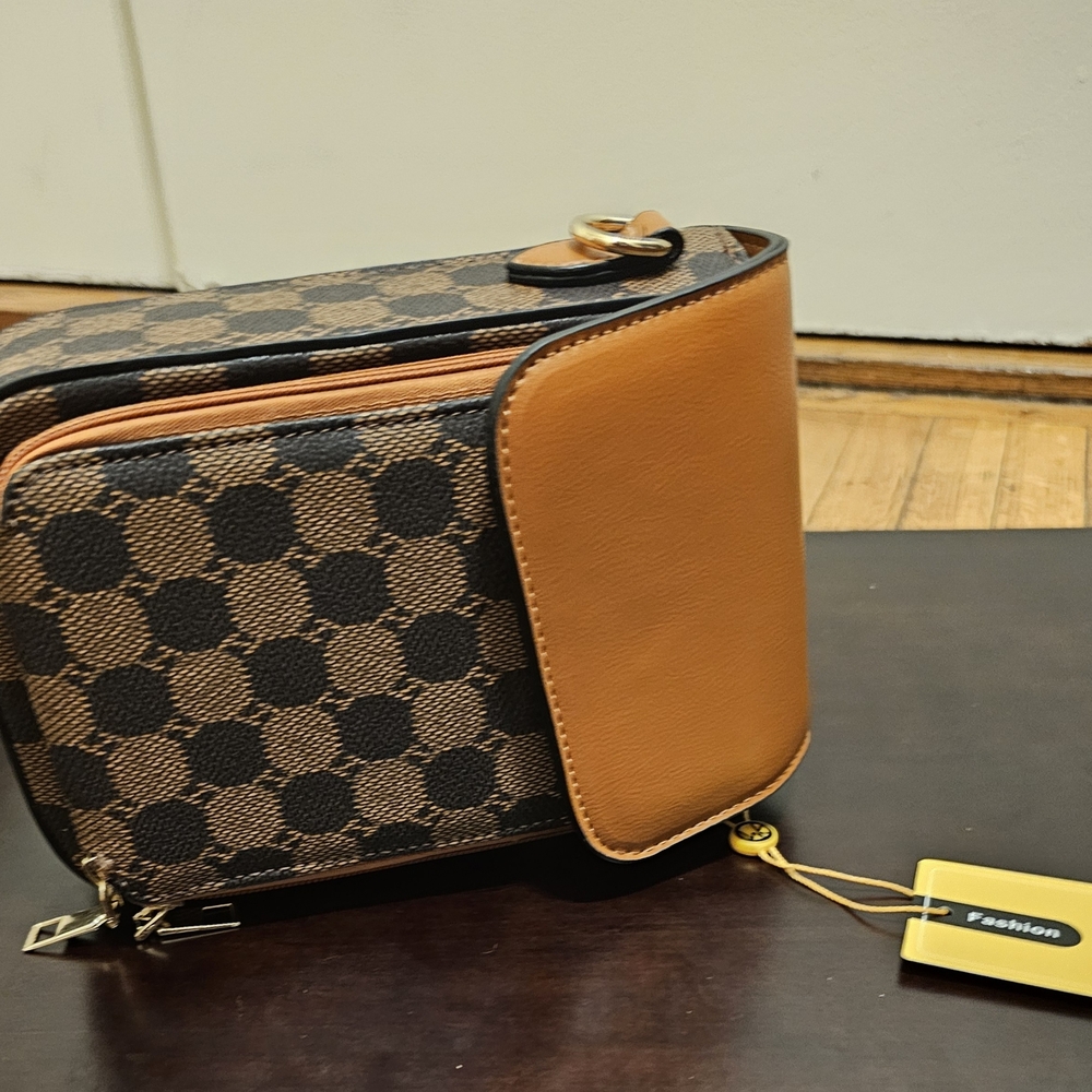 Brown and Black Women's Bag
